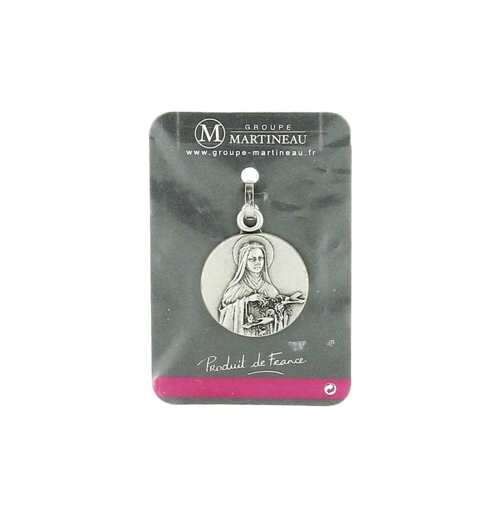ART RELIGIEUX - Médaille argenté Sainte-Thérèse de Lisieux
