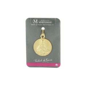 ART RELIGIEUX - Médaille doré Sainte-Thérèse de Lisieux