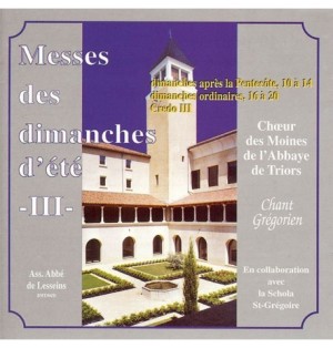 Triors - Eté 2 - Messes du 6 au 9ème Dim. après Pentecôte