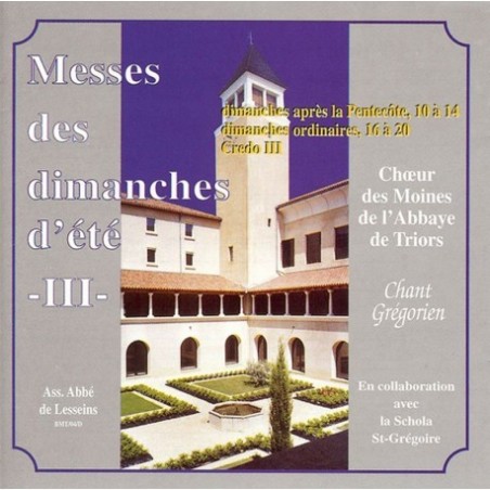 Triors - Eté 2 - Messes du 6 au 9ème Dim. après Pentecôte