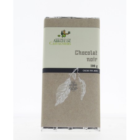 Tablette de chocolat noir 70 %