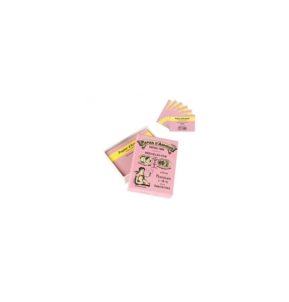 Coffret Vintage Papier d'Arménie à la Rose