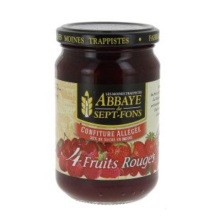 Confiture allégée aux 4 Fruits Rouges