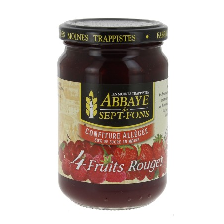 Confiture allégée aux 4 Fruits Rouges