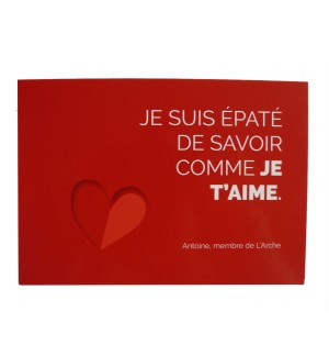 Carte - Je suis épaté de savoir comme je t'aime