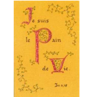 Jean 6, 48 :  Image Calligraphiée
