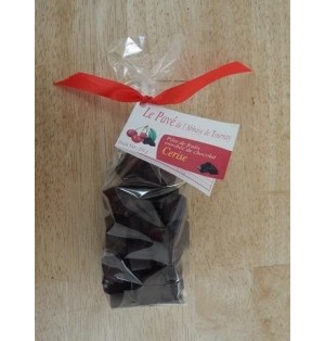 Le Pavé - Pâte de fruits à la Cerise Enrobée de Chocolat Noir