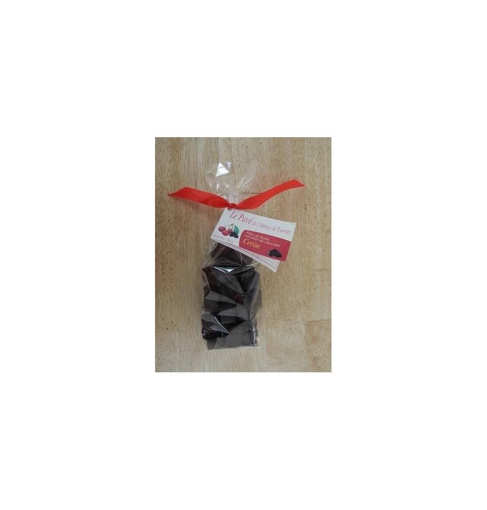 Le Pavé - Pâte de fruits à la Cerise Enrobée de Chocolat Noir