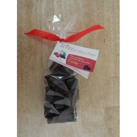 Le Pavé - Pâte de fruits à la Cerise Enrobée de Chocolat Noir
