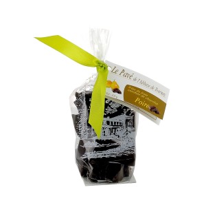 Le Pavé - Pâte de fruits à la Poire Enrobée de Chocolat Noir