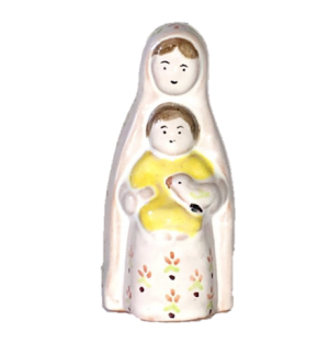 Statuette de Notre Dame de la Sérénité Jaune (10 cm) N°68
