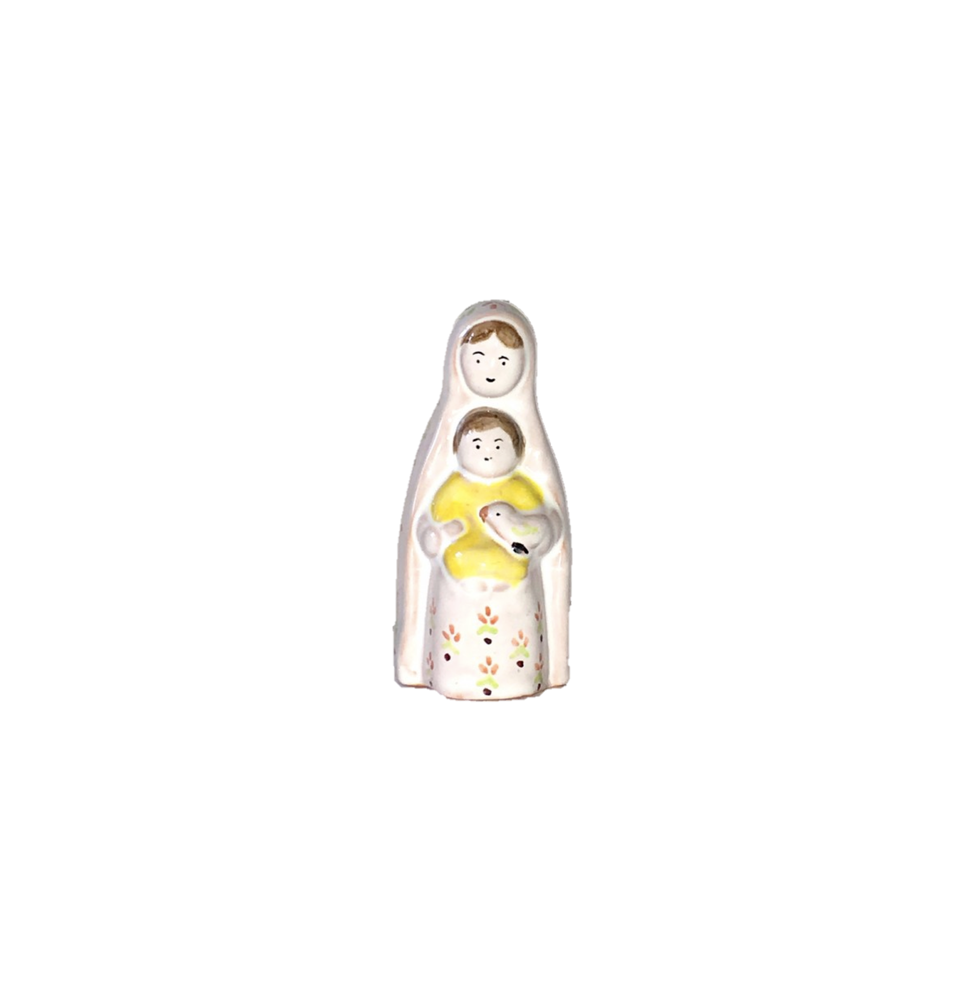 Statuette de Notre Dame de la Sérénité Jaune (10 cm) N°68
