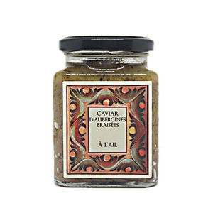 Caviar d'aubergines braisées à l'ail bio