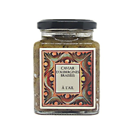 Caviar d'aubergines braisées à l'ail bio
