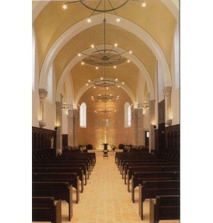 Carte Postale de N-D de Jouarre : Intérieur de l'Eglise Abbatiale