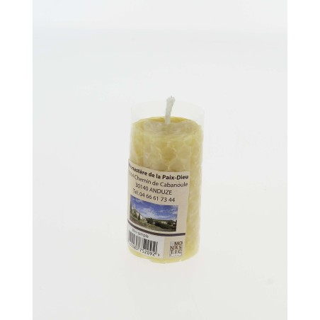 Bougie pure cire d'abeille enroulée Mini-simple