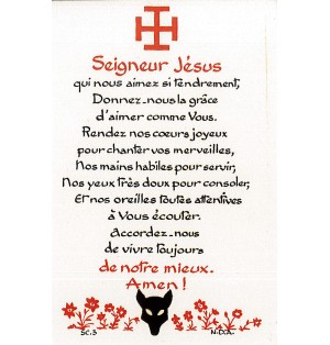 Carte Prière - SC03 - prière louveteau