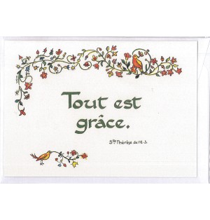 Carte Prière - FN11 - Tout est grâce