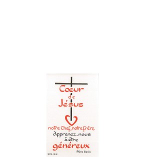 Carte Prière - SC05 - Coeur de Jésus