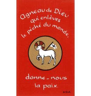 Carte 1ère Communion - B41 Agneau de Dieu qui enlèves...