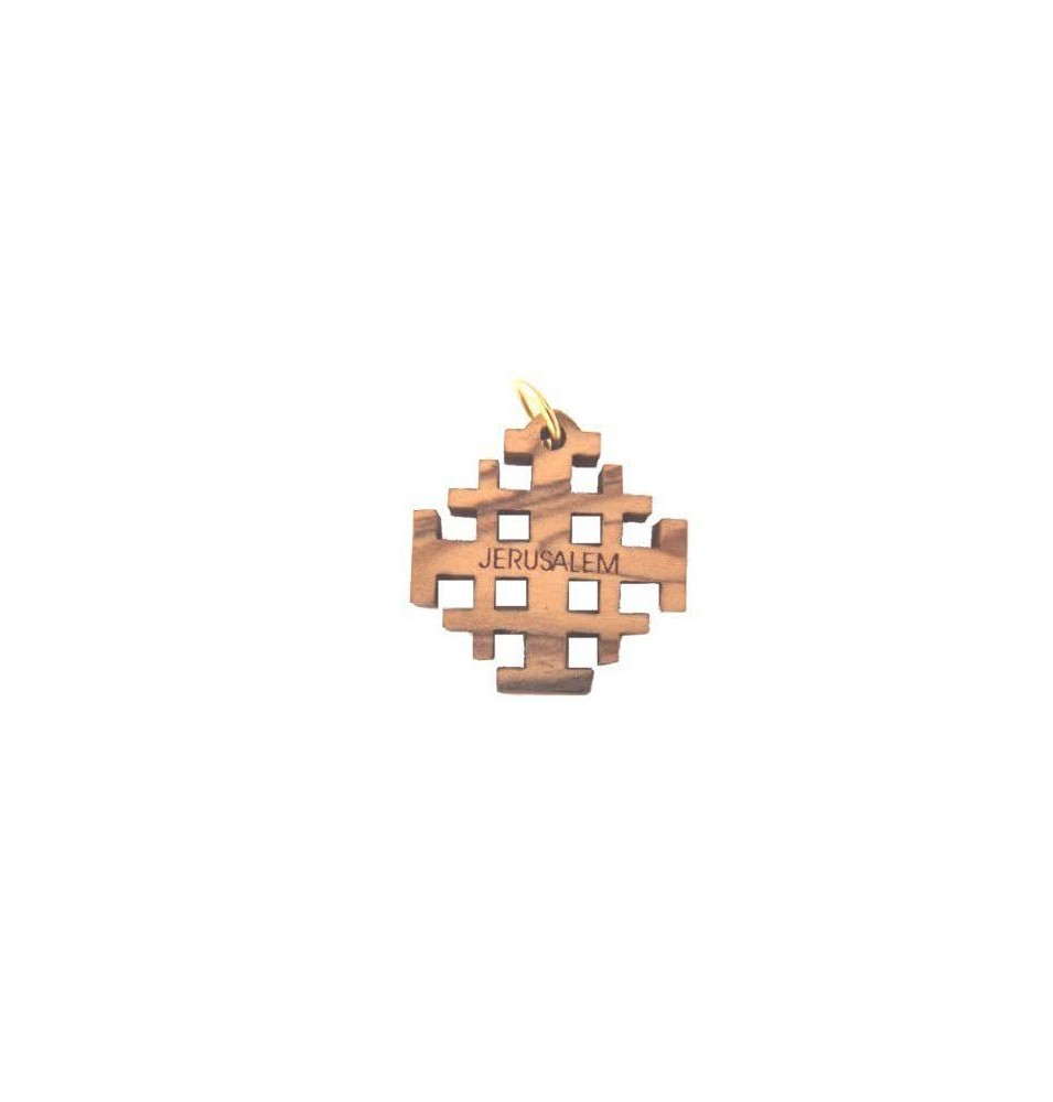 Croix pendentif en bois - Jérusalem