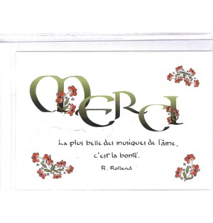 Texte Enluminés - TE11 MERCI .....