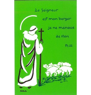 Carte Profession de foi - Confirmation - C28 Bon Pasteur