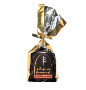 Noisettes Grillées Enrobées de Chocolat Noir