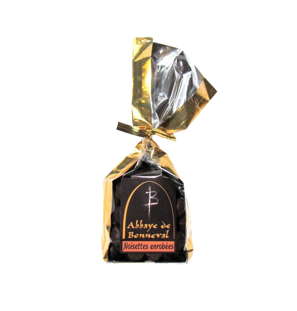 Noisettes Grillées Enrobées de Chocolat Noir