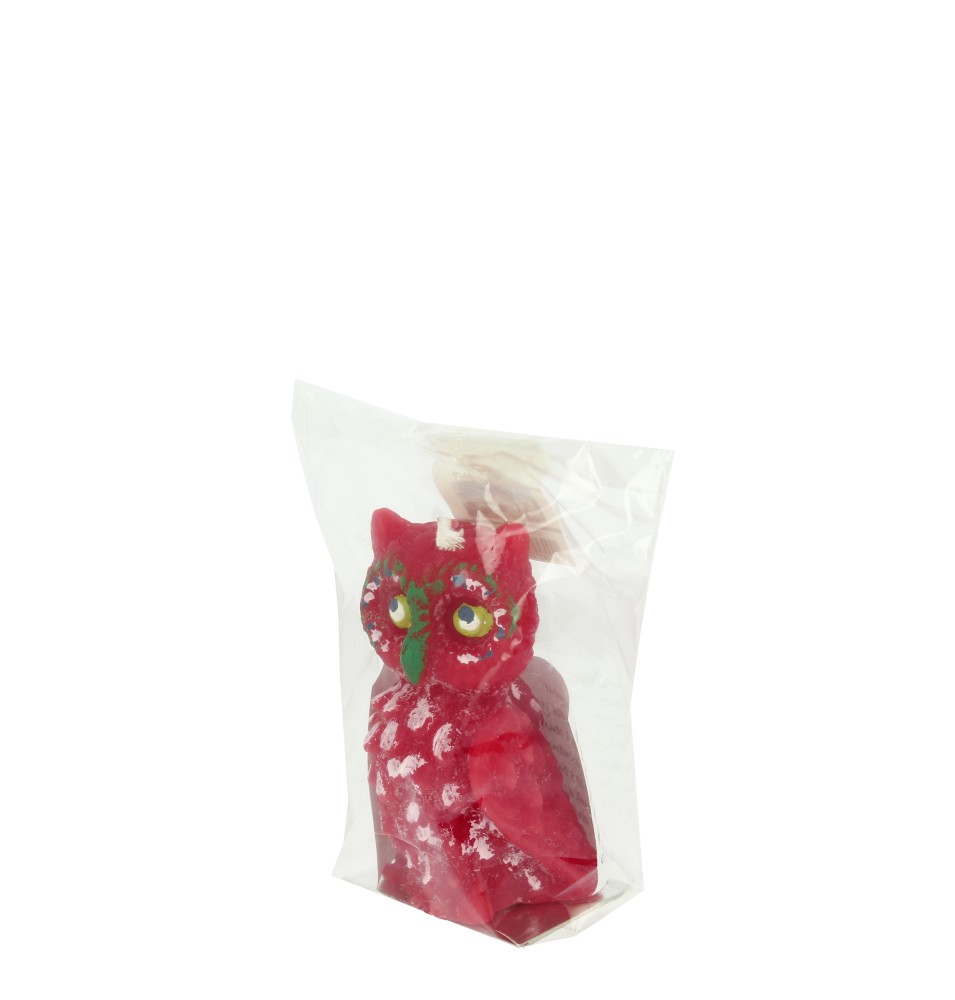 Bougie N°11 Chouette rouge