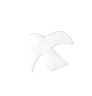 Colombe décorative en céramique à suspendre - Blanche | L'ARCHE