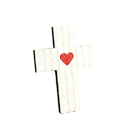 Croix Mosaïque Coeur