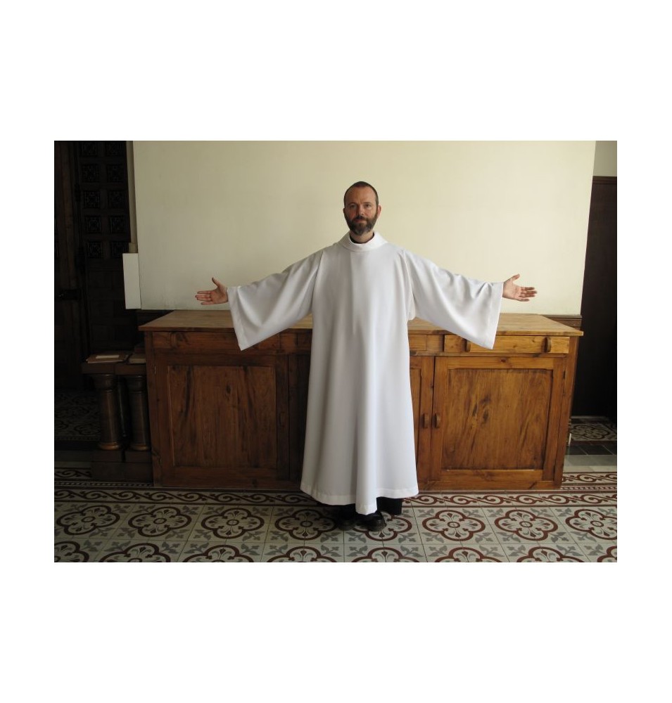 Aube de prêtre ou de diacre ACO ivoire - (ACO-Pi)