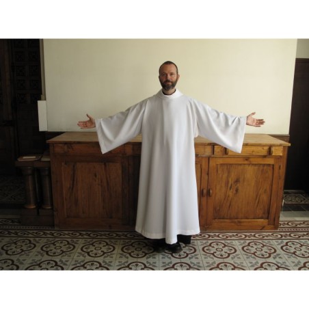 Aube de prêtre ou de diacre ACO ivoire - (ACO-Pi)