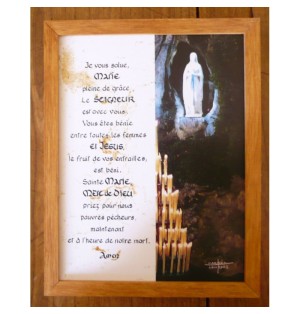 Cadre de prière à la Vierge Marie - (CL-AR00070)