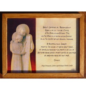 Cadre de prière à Saint Joseph - (CL-AR00082)