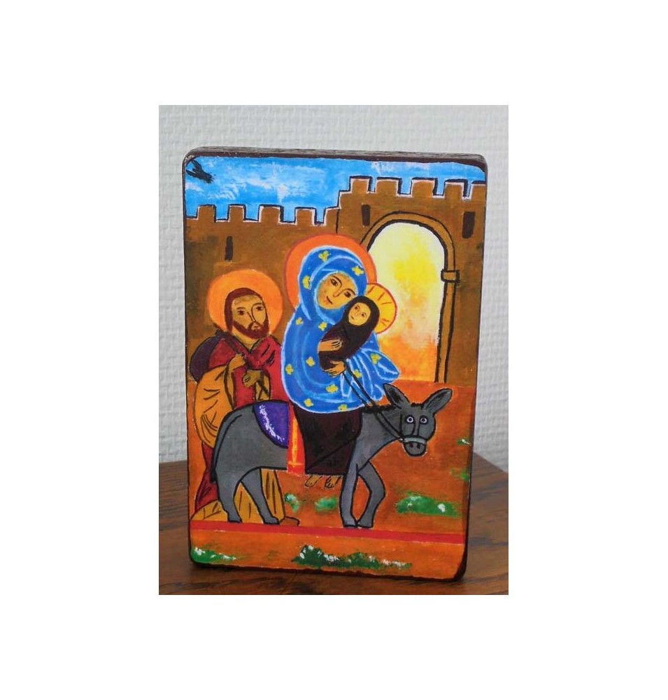 Icône La fuite en Egypte - Dim 105X150mm - (CM-IC01)