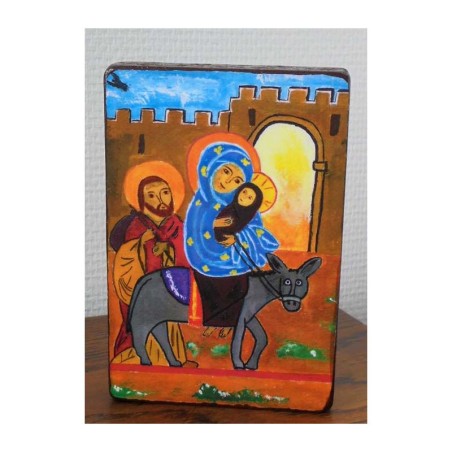 Icône La fuite en Egypte - Dim 105X150mm - (CM-IC01)
