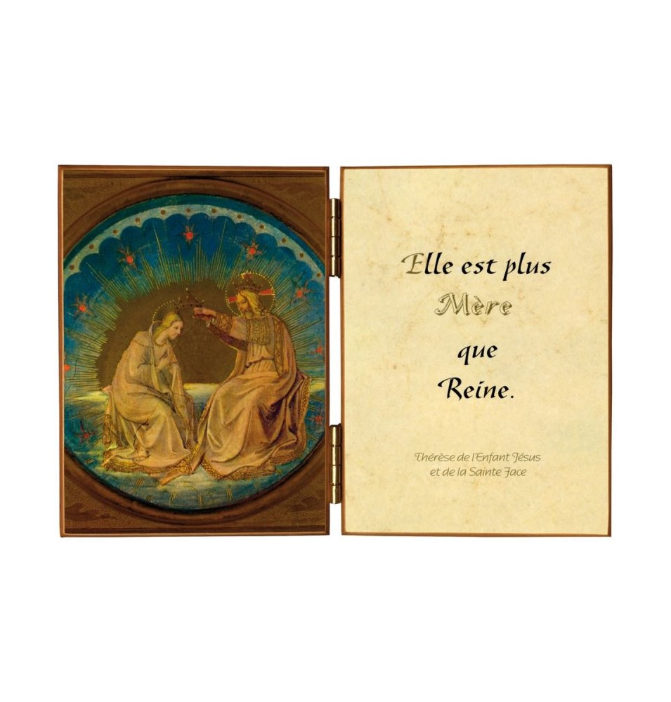 Diptyque du couronnement de la Vierge - (FL-CHD87A)