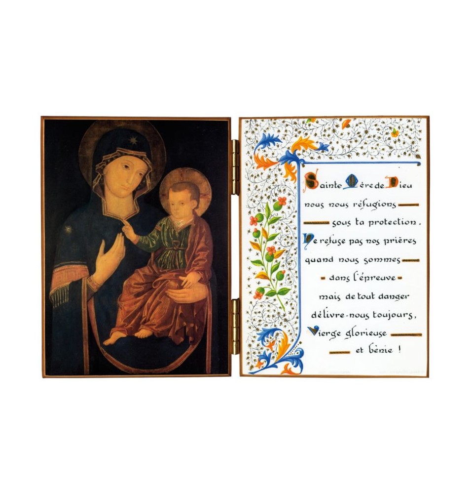 Diptyque religieux de la Vierge de la Consolata - (FL-CHD76A)