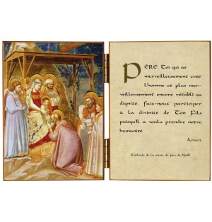 Diptyque religieux de l'Adoration des Mages par Giotto - (FL-D71A)