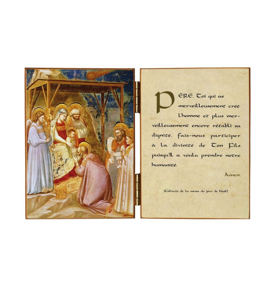 Diptyque religieux de l'Adoration des Mages par Giotto - (FL-D71A)