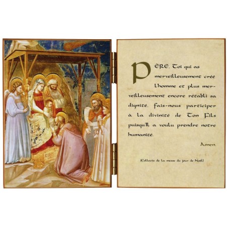 Diptyque religieux de l'Adoration des Mages par Giotto - (FL-D71A)