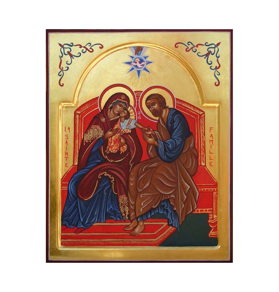 Icône religieuse de la Sainte Famille de Nazareth - (FL-G9146)