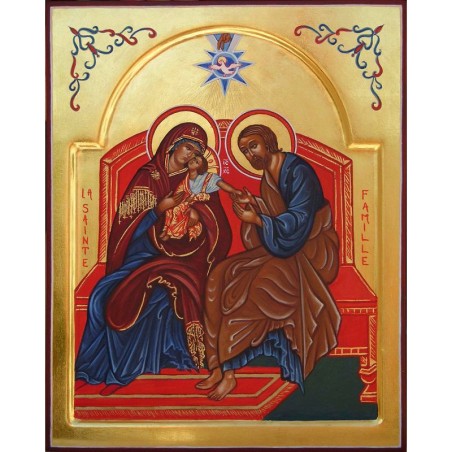 Icône religieuse de la Sainte Famille de Nazareth - (FL-G9146)