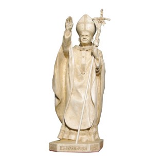 Statue religieuse de saint Jean-Paul II - (FL-jpii130pat)