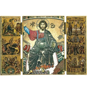 Triptyque du Christ en majesté - (FL-TRT52)