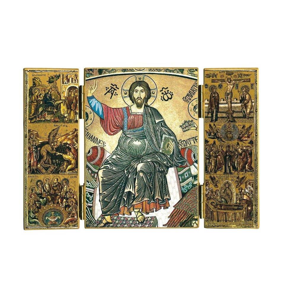 Triptyque du Christ en majesté - (FL-TRT52)