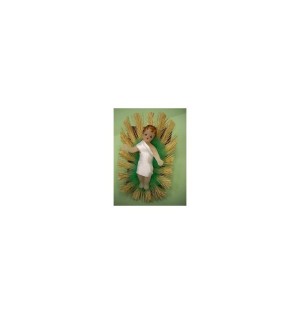 Crèche cadeau religieux Enfant-Jésus en cire 8 cms travail artistique Artisanat monastique - (NE enf. 2)
