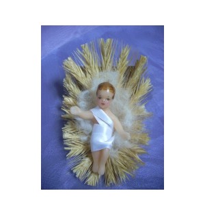 Enfant Jésus en cire 7 cm - (NE enf. 4)